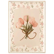 Vintage Tulip Print Dainty Wall Art Prints Flower Poster Aesthetic Printable Art