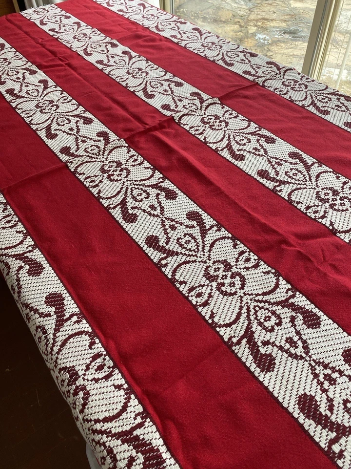 nappe rouge ancienne linge basque / 4131PO2+LBC - Photo 3/4