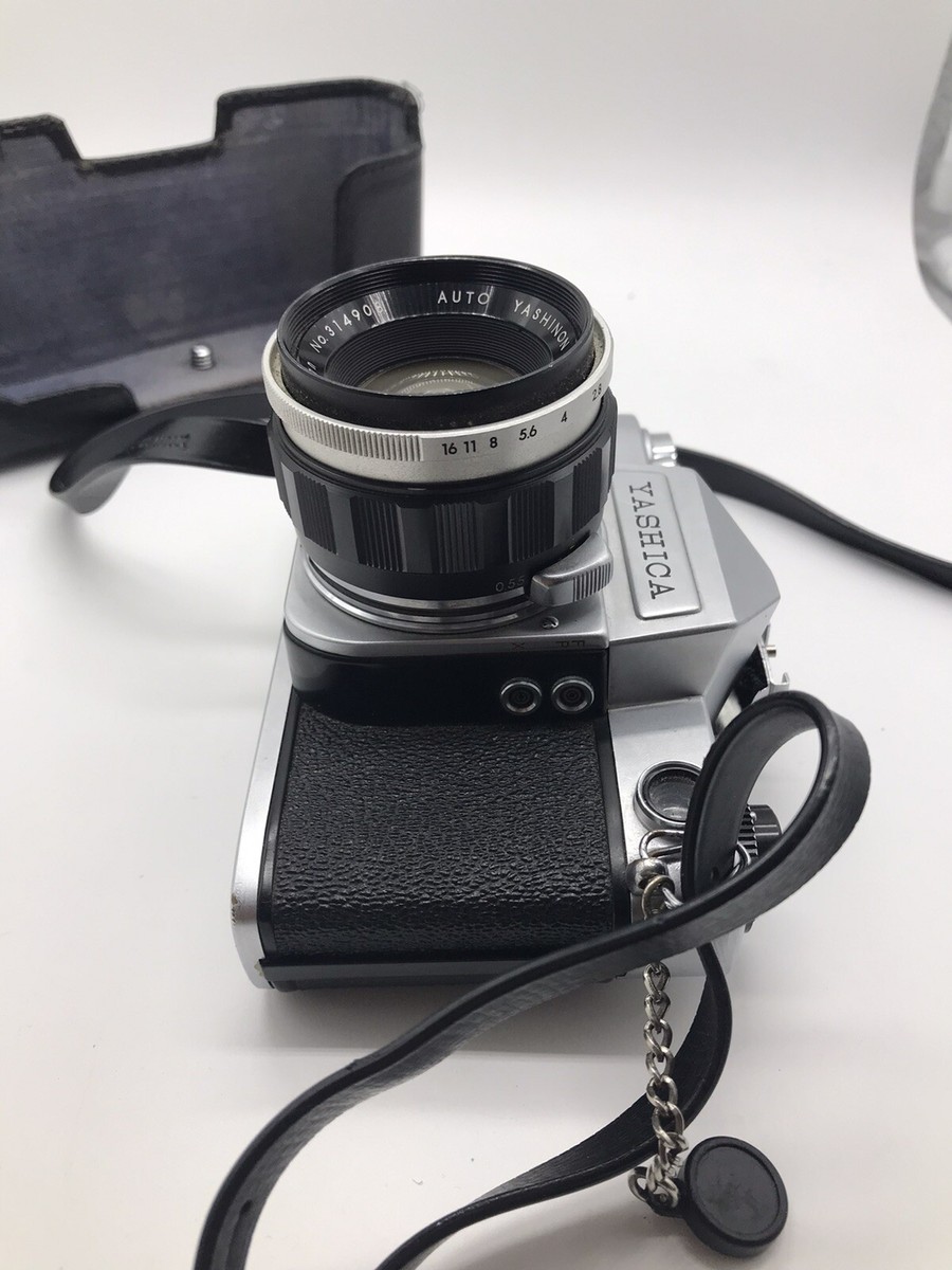 Vintage Yashica J-3 Slr Film Camera & Auto Yashinon 5cm 1.7