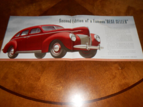 1940 MERCURY 8 BROCHURE / Large 8 Page '40 CATALOG / September 1939 - Picture 3 of 3