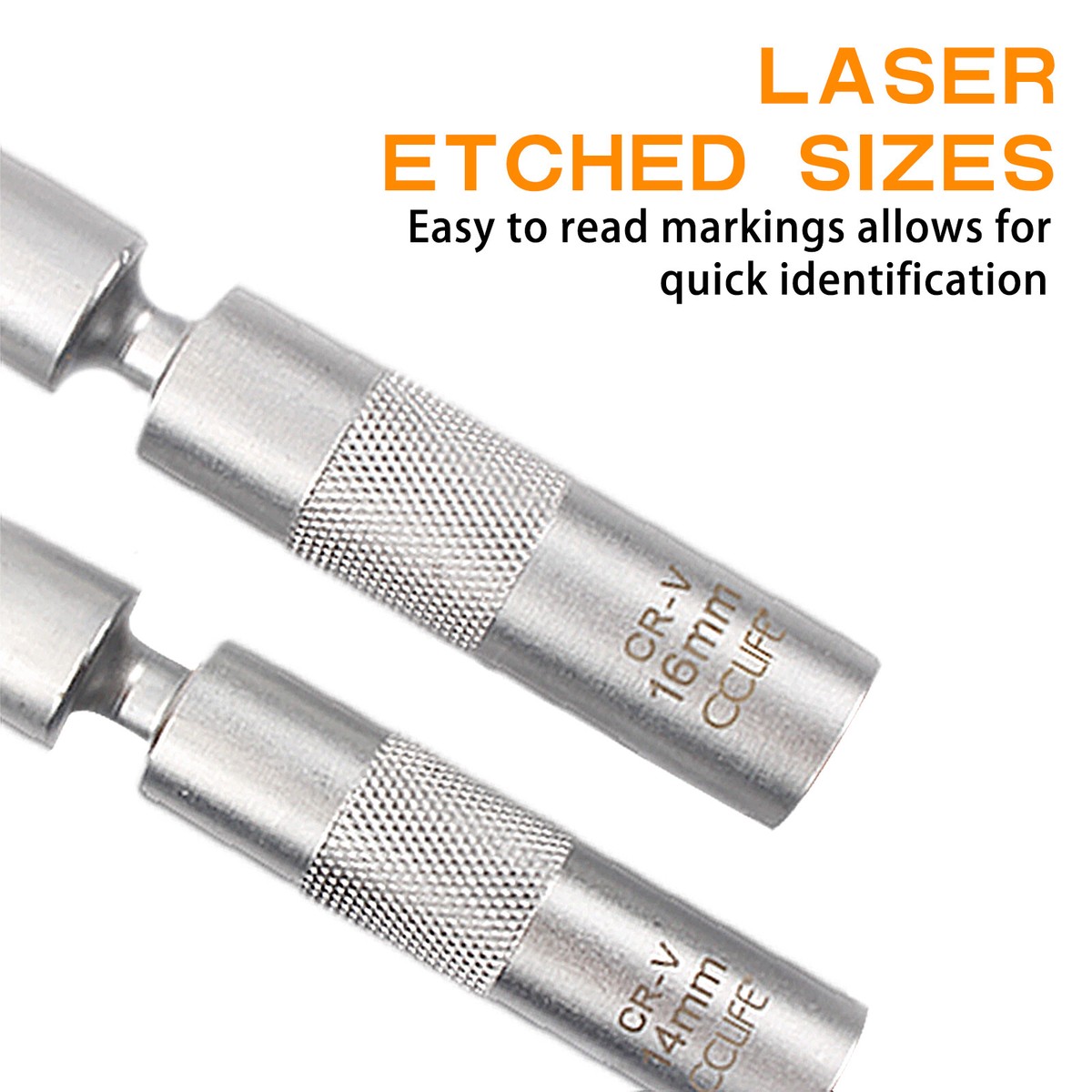 Clé à Bougie Magnétique 14mm/16mm - Poignée T Coulissante, 12 Dents - Pour Voiture, Moto, Tronçonneuse - 3/8"