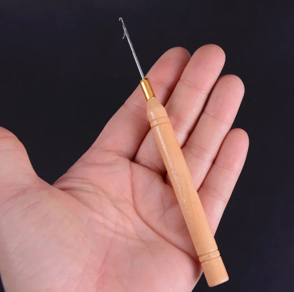 Tiny Latch Hook Crochet Hair Craft Needle Tool - Image 2 of 4