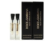 D&G DOLCE & GABBANA VELVET ORIENTAL MUSK EDP 1.5ml x 2 COLOGNE PERFUME SAMPLES