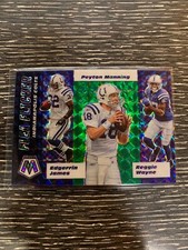 2020 Panini Mosaic PEYTON MANNING JAMES WAYNE FLEA FLICKER GREEN PRIZM #FF9 2A