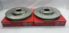 Genuine Brembo Set Front Disc Brake Rotors For 05-17 Subaru Wrx Sti 09 7812 21