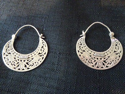 #453--VINTAGE ATI STERLING SILVER EARRINGS--925