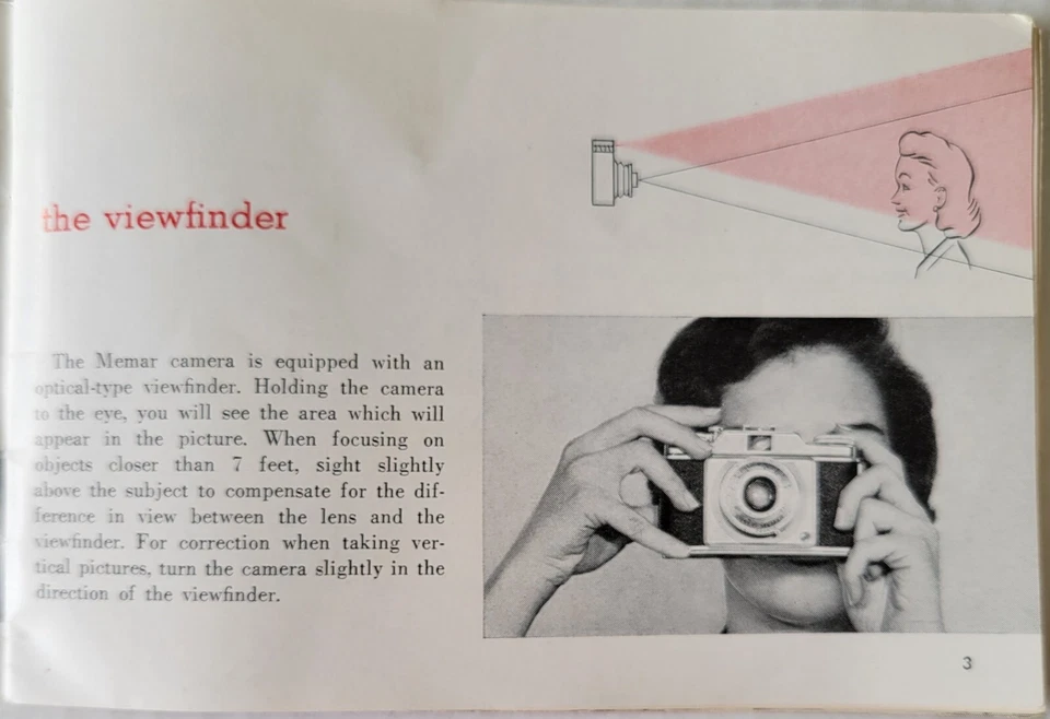 Ansco MEMAR Instruction Manual Original How To Use Your Ansco Memar Vintage - Image 4 of 4