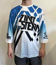 Maglia MTB Downhill Freeride Stella di Cannella Jersey Gates per Nicolai Blu Autografo