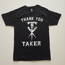 WWE Authentic Undertaker Thank You Taker Medium Tee Shirt Logo Black Wwf 2020