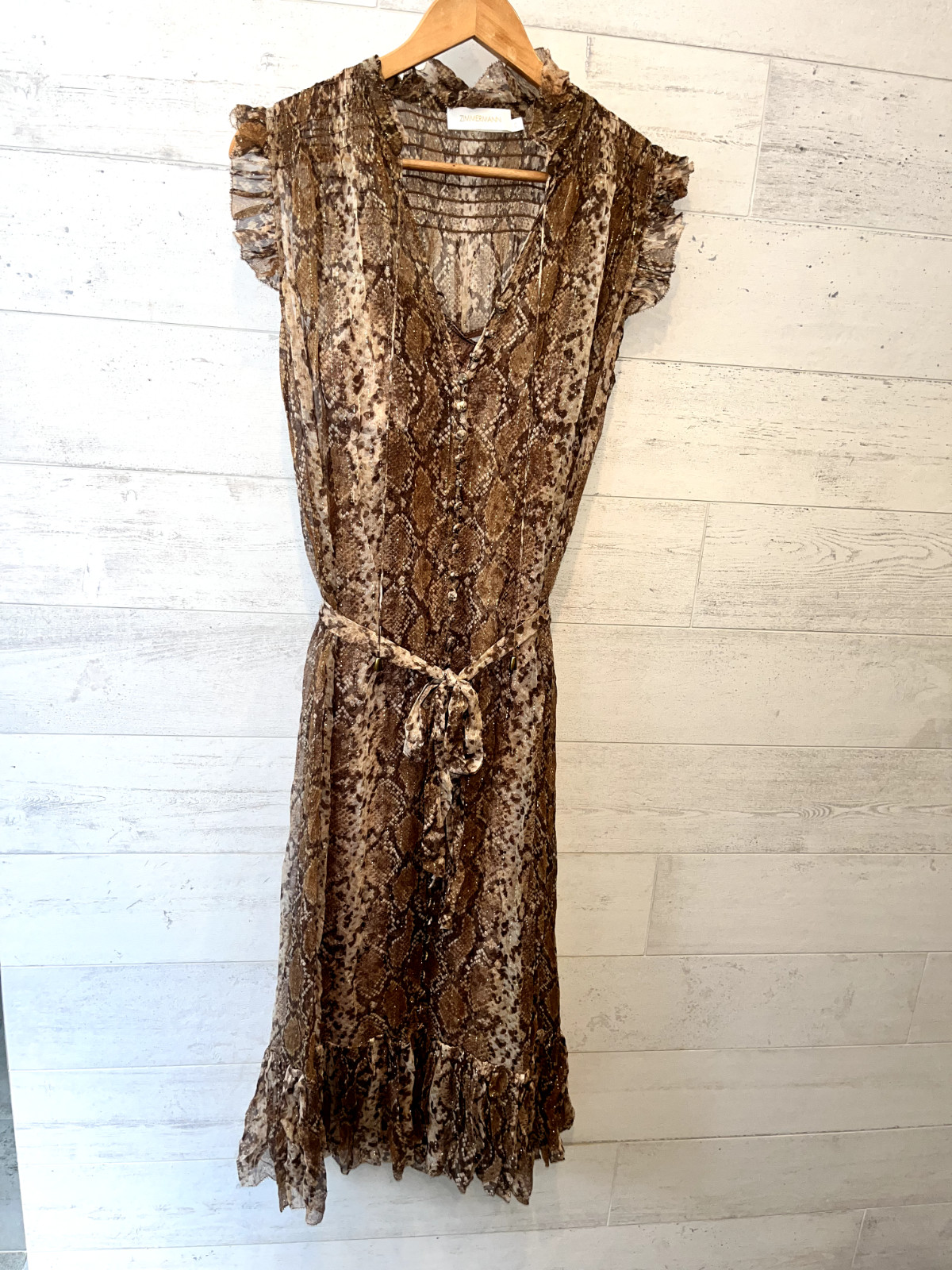 Zimmermann RARE Wild Botanica Python Silk Midi Dr… - image 4