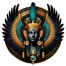 Maat Ancient Egyptian Goddess Of Truth 3" Egyptology Egypt Myth Decal