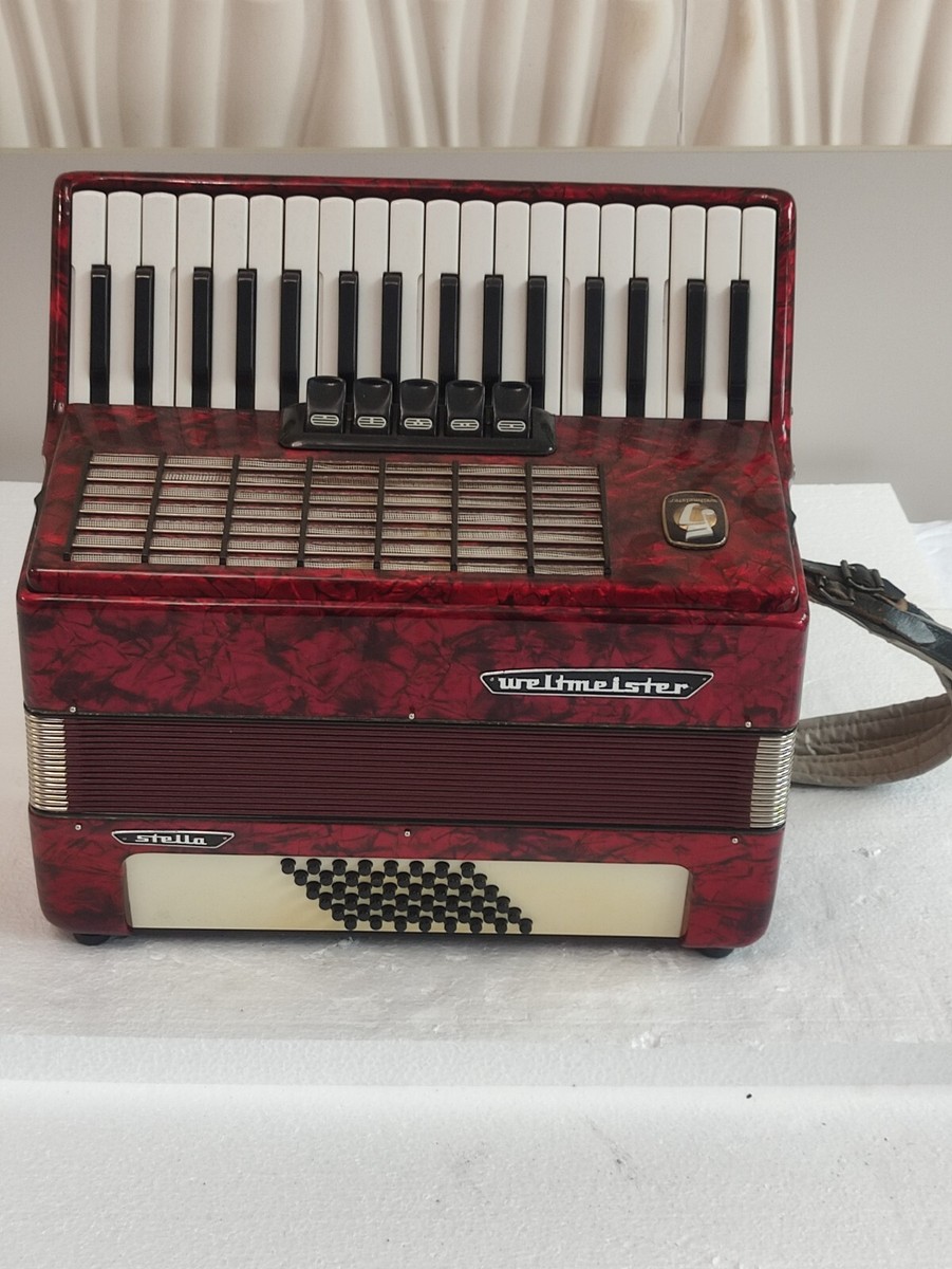 Piano accordion akkordeon WELTMEISTER Stella 48 bass | eBay