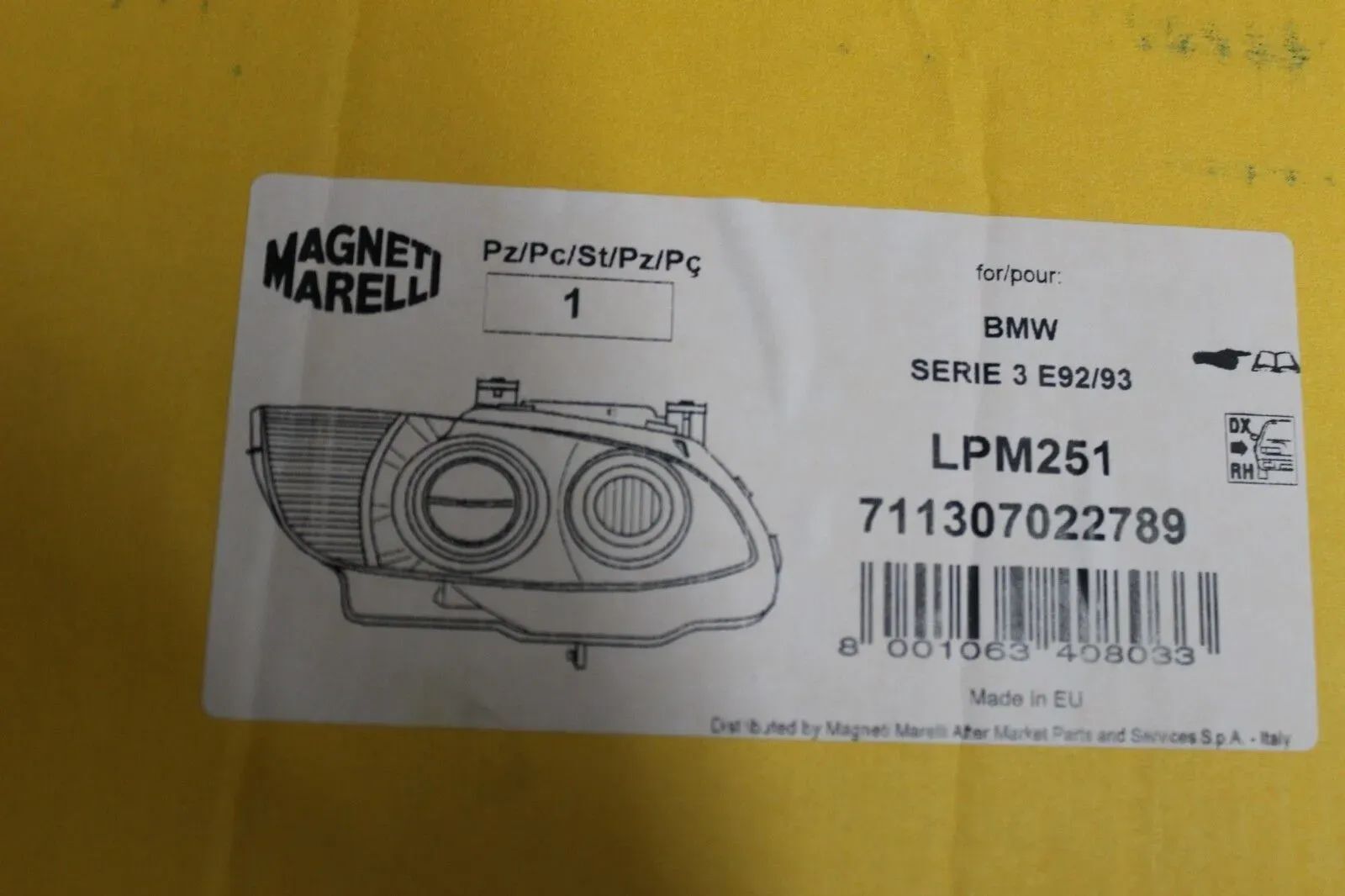 BMW 3er E92 E93 M3 Bi-Xenon Akl Kurvenlicht Scheinwerfer Rechts 