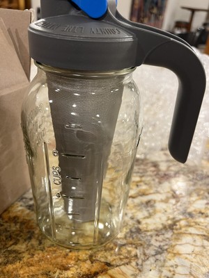County Line Kitchen - Cold Brew Mason Jar iced Coffee Maker, Durable Glass,...