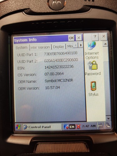 Zebra Motorola Symbol MC32N0 MC32N0R CE7.0 P/N: MC32N0-RL3HCLE0A Lot #1048 - Picture 6 of 18