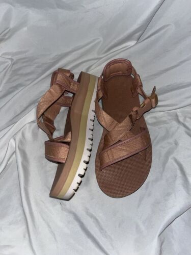 Teva x free people Indio whip platform chunky sandals womens size 6 S/N 1094519 - Picture 3 of 7