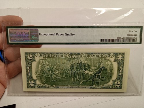 2009 Boston $2 FRN (AA Block) PMG 65 EPQ Gem Uncirculated - Picture 2 of 2