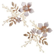 1 Pair Bridal Shoe Clips for Pumps Shoe Decoration Delicate Wedding Flower Shoe