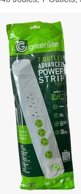 Greenlite Tier 1 Advanced Power Strip 7 Outlet , 3 Available Brand New