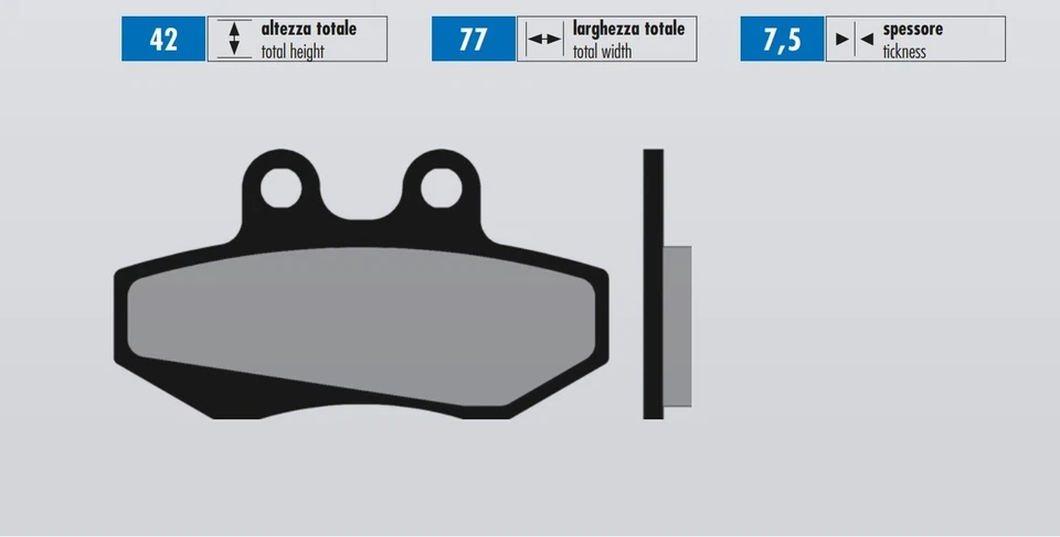 Pastillas De Freno Delanteras CH RACING WXE 50 ENDURO Desde 2005 POLINI 174.0055 - Imagen 2 de 2