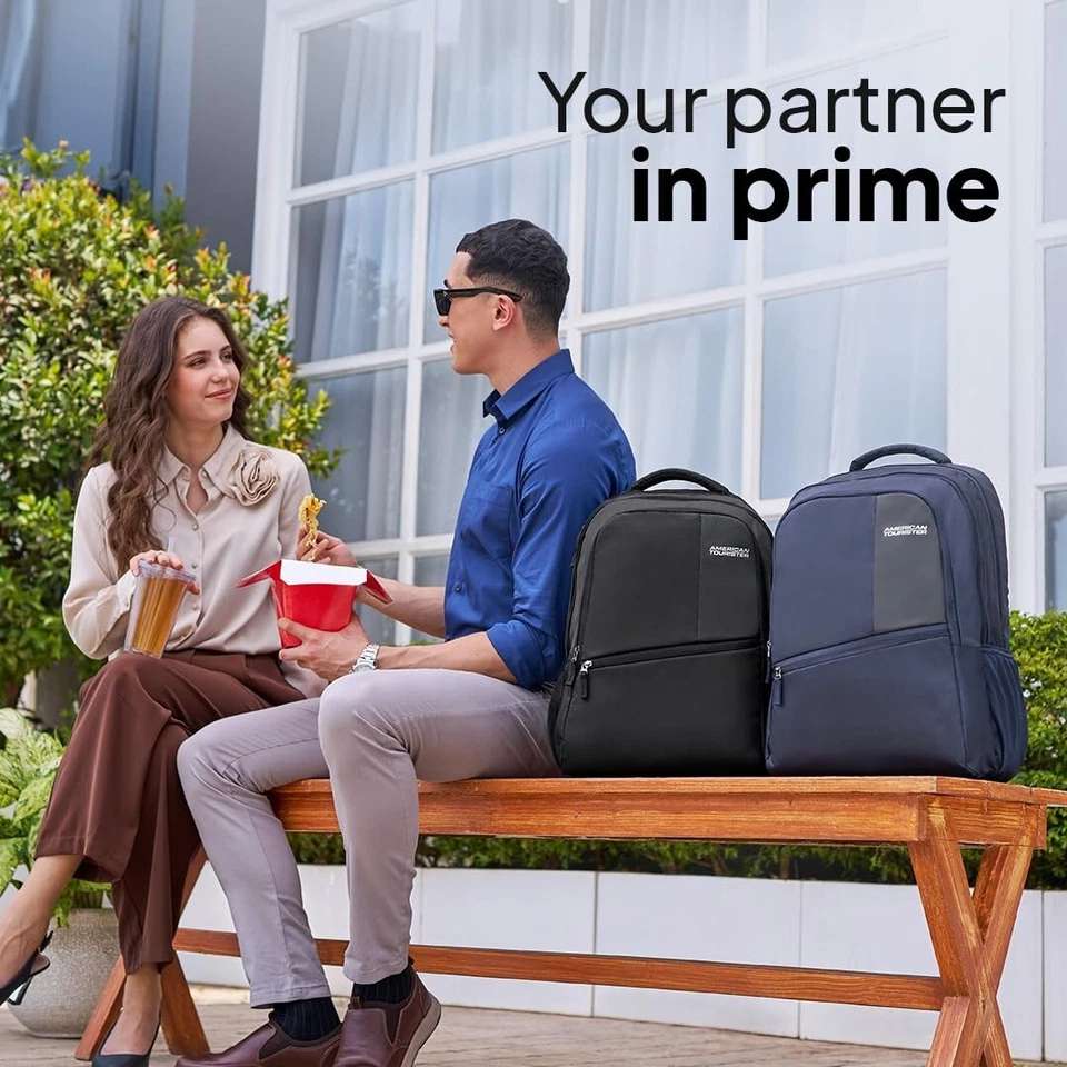 Mochila grande para portátil American Tourister Valex 28 Ltrs con bolsillo para botella y Foto 2 de 4