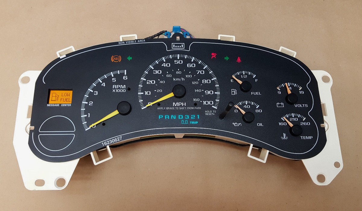 1999-2002 SILVERADO SIERRA TAHOE INSTRUMENT GAUGE CLUSTER