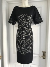 X. Womens Size 12 Betty Jackson Black Dress LADIES WORK SMART SUMMER EVENING