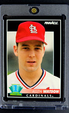 1992 Pinnacle #304 Allen Watson RC Rookie St. Louis Cardinals Baseball Card. rookie card picture
