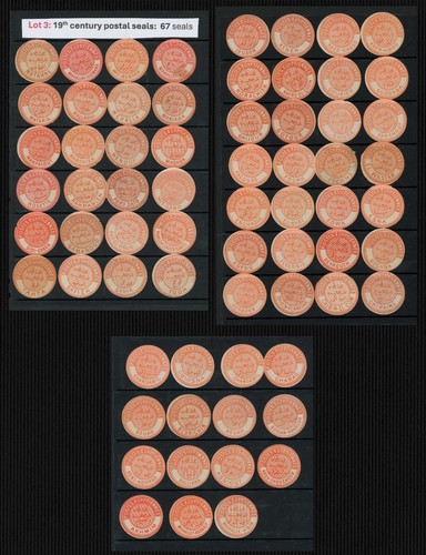 Egypt Stamps 1880s Inter-postal Seals x67 Towns/Villages Excellent Fine Lot