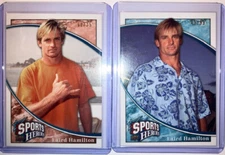 Laird Hamilton Card LOT (2) 2009 Upper Deck Heroes BLUE (#/99) Orange (#/35) 330
