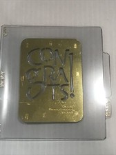 Sizzix Embossing Folder 38-9661 Phrase Congrats