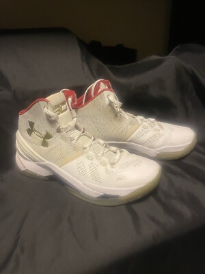 RARE-Curry 2 \'All Star\' 1259007-102  Men Size 12 UA Curry 2 WHT/RED/MGO  main image 4