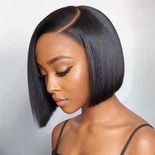 Hot Short BOB Wig T Part Side Part Bob Wigs Lace Frontal Pre Plucked Brazilian