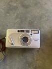Fujifilm Zoom Date 1000 35mm Film Point and Shoot Camera Silver Untested