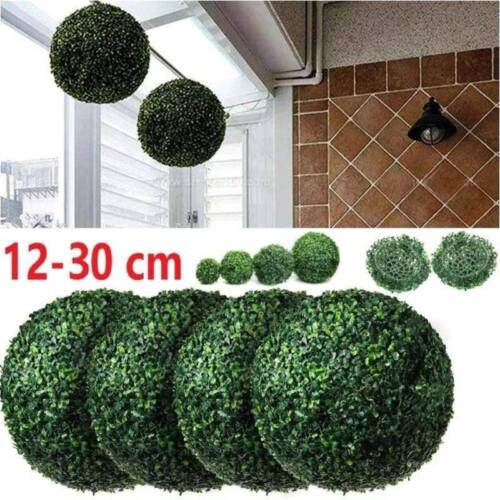 Artificial Topiary Ball Potted Bushes UV Resistant Potted Plants for Home Garden