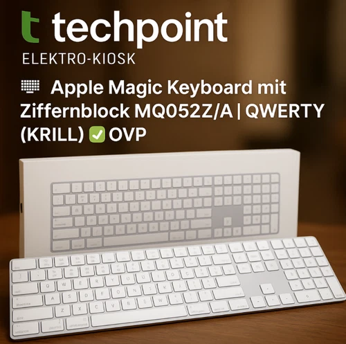 ⌨️ Apple Magic Keyboard mit Ziffernblock MQ052RS/A Tastatur QWERTY (KRIL) ✅ OVP
