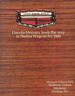 1969 Mercury Marquis Colony Park Monterey Montego MX Station Wagon Brochure