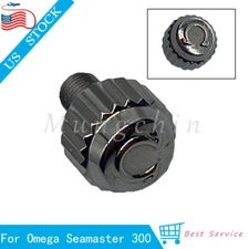 Replacement Steel Watch Crown For Omega Seamaster 300 2220.80.00 Watch