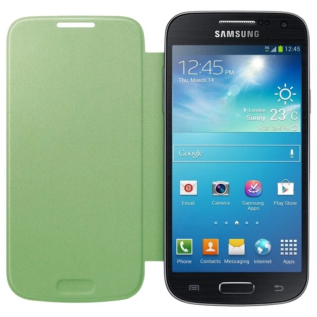 Samsung Custodia Originale Flip Cover Galaxy S4 Mini Green Bulk - Immagine 2 di 4