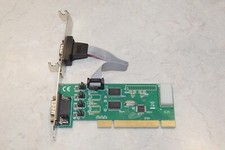 SYBA 2 Port DB9 RS-232 Serial Low Profile PCI Card SD-PCI15039