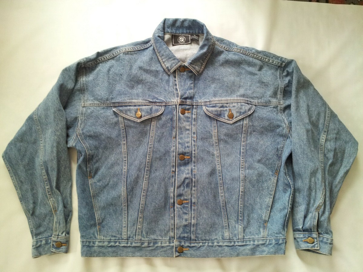 Veste En Jean Homme Vintage DC - Taille L - Batman Et Point D'interrogation Au Dos - Excellent état