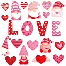 40 PCS Valentines Day Cutouts Paper Heart Cutouts For Classroom Bulletin