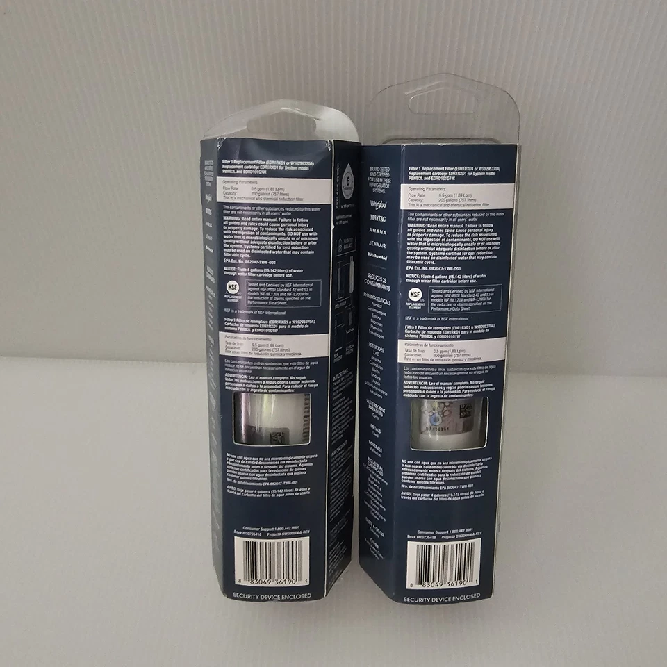 2 Whirlpool EveryDrop 1 Refrigerator Water Filters, NEW - Image 4 of 4