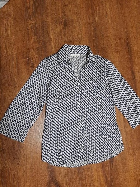 Women ETERNA Shirt White Cotton 36 / S / 44 #3P26