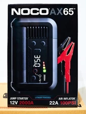 NOCO Boost + Air AX65 2000A UltraSafe Jump Starter + 22A Air Compressor Open Box