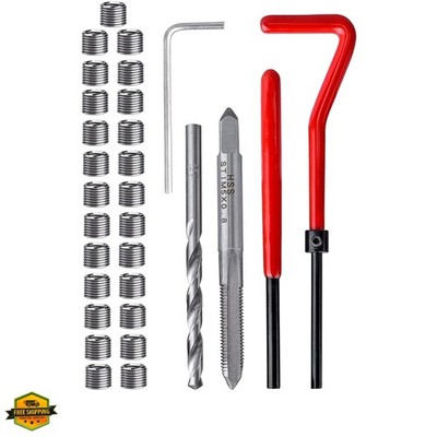 30 Piece M5 x 0.8mm Thread Repair Insert Kit, Stainless Steel Thread Repair K...