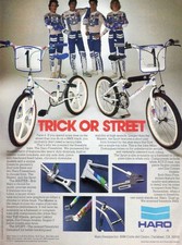 Vintage 1984 Haro Freestyle BMX Bike Ad Master Sport Poster 12x8in Metal Sign