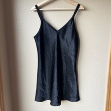 VTG Oscar De La Renta Pink Label M Chemise Nightgown Satin Lingerie Slip Dress