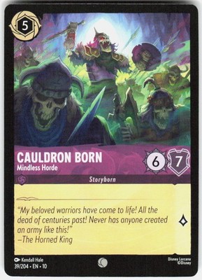 Cauldron Born Mindless Horde 39/204 Whispers in the Well Disney Lorcana