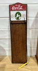Vintage Price Products Coca-Cola Wooden Wall Grocery List Key Hooks Pencil 4x15"